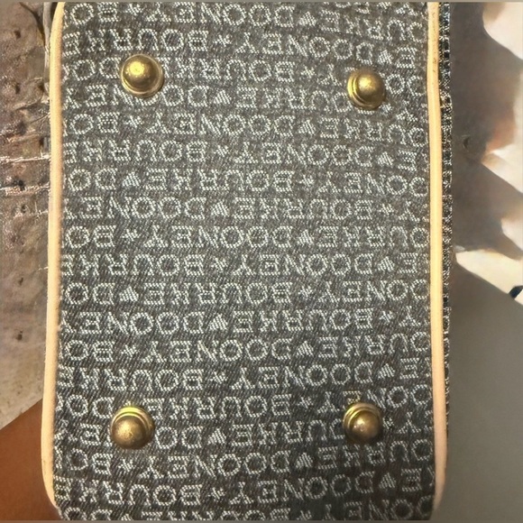 Dooney & Bourke Gray and Tan Signature Tote Small - Picture 5 of 12